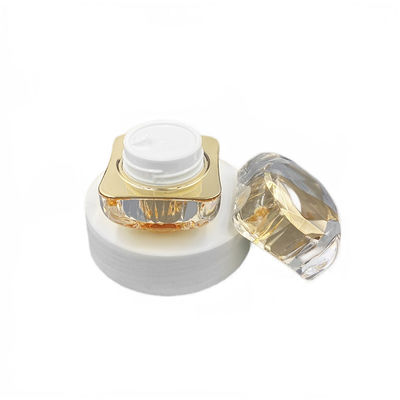50g Διαρροή Proof Cosmetic Κρέμα Jar Διαμάντι Ακρυλικό Μικρό Jar Προσαρμοσμένο λογότυπο Διαθέσιμο