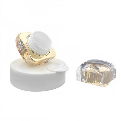 50g Διαρροή Proof Cosmetic Κρέμα Jar Διαμάντι Ακρυλικό Μικρό Jar Προσαρμοσμένο λογότυπο Διαθέσιμο