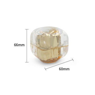 50g Διαρροή Proof Cosmetic Κρέμα Jar Διαμάντι Ακρυλικό Μικρό Jar Προσαρμοσμένο λογότυπο Διαθέσιμο