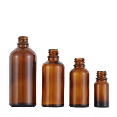 100 ml Διαφανές γυάλινο θεμέλιο μπουκάλι στρογγυλό καπάκι σταγονιδίου Κοσμετική συσκευασία με δωρεάν δείγμα