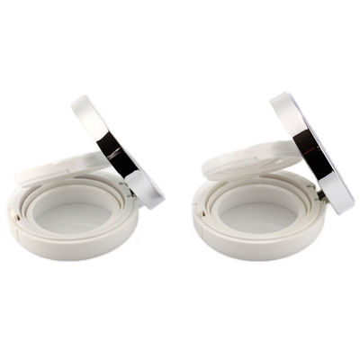 Ανανεώσιμο Dewy Finish Round Compact Powder Cushion Foundation Case για ελαφριά έως μεσαία κάλυψη