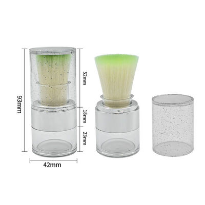 15g Twist Open Clear Loose Powder Case για βιώσιμη εφαρμογή σκόνης με προσαρμοσμένο λογότυπο